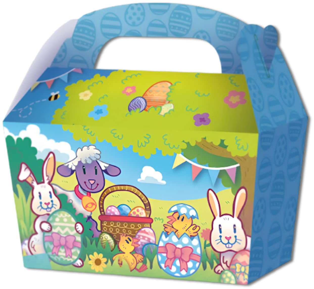 Quickdraw 20 x Cute Easter Treat Boxes for Easter Egg Hunts Sweets Treats & Party Favours Empty Cardboard Gift Box