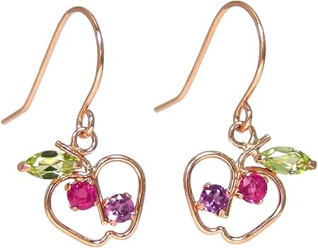 Amazon | ルビー ペリドット ロードライト ガーネット ピンク ゴールド