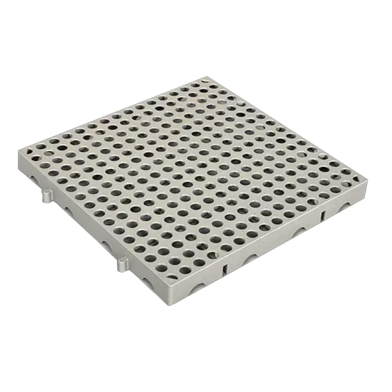 Palette en plastique emboîtable découpable plastique gris 40x40