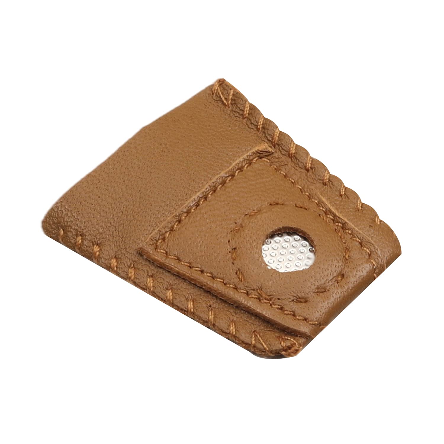 Utoolmart Large Size Leather Coin Thimble Finger Protector, For Quilting Craft Tool Sewing Pin Needles Partner Needlework Accessory 1Pcs