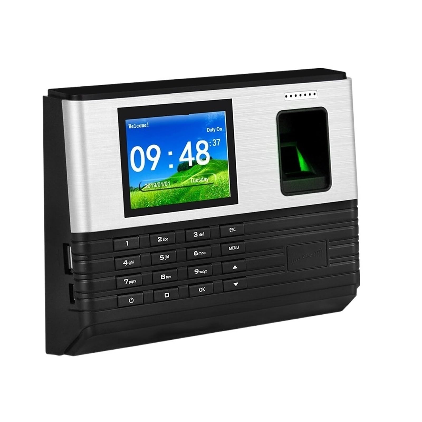 Pointeuse 2.8 pouces IP/WIFI biométrique empreinte digitale Machine de présence RFID employé système d'enregistrement horloge enregistreur mot passe
