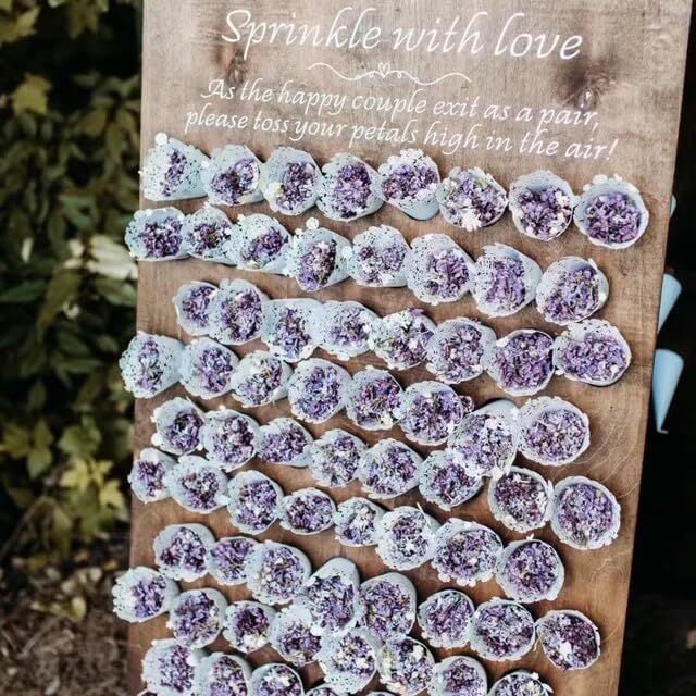 Pétalos lila preservados liofilizados morado profundo 15 tazas miniatura 2