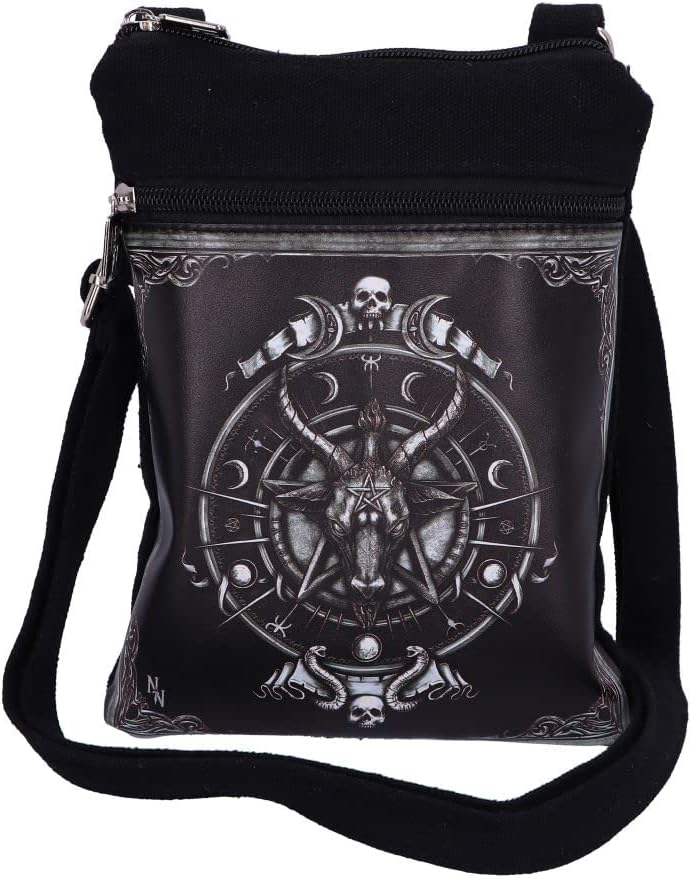 – Nemesis Now Baphomet Shoulder Bag, Black, 23cm
