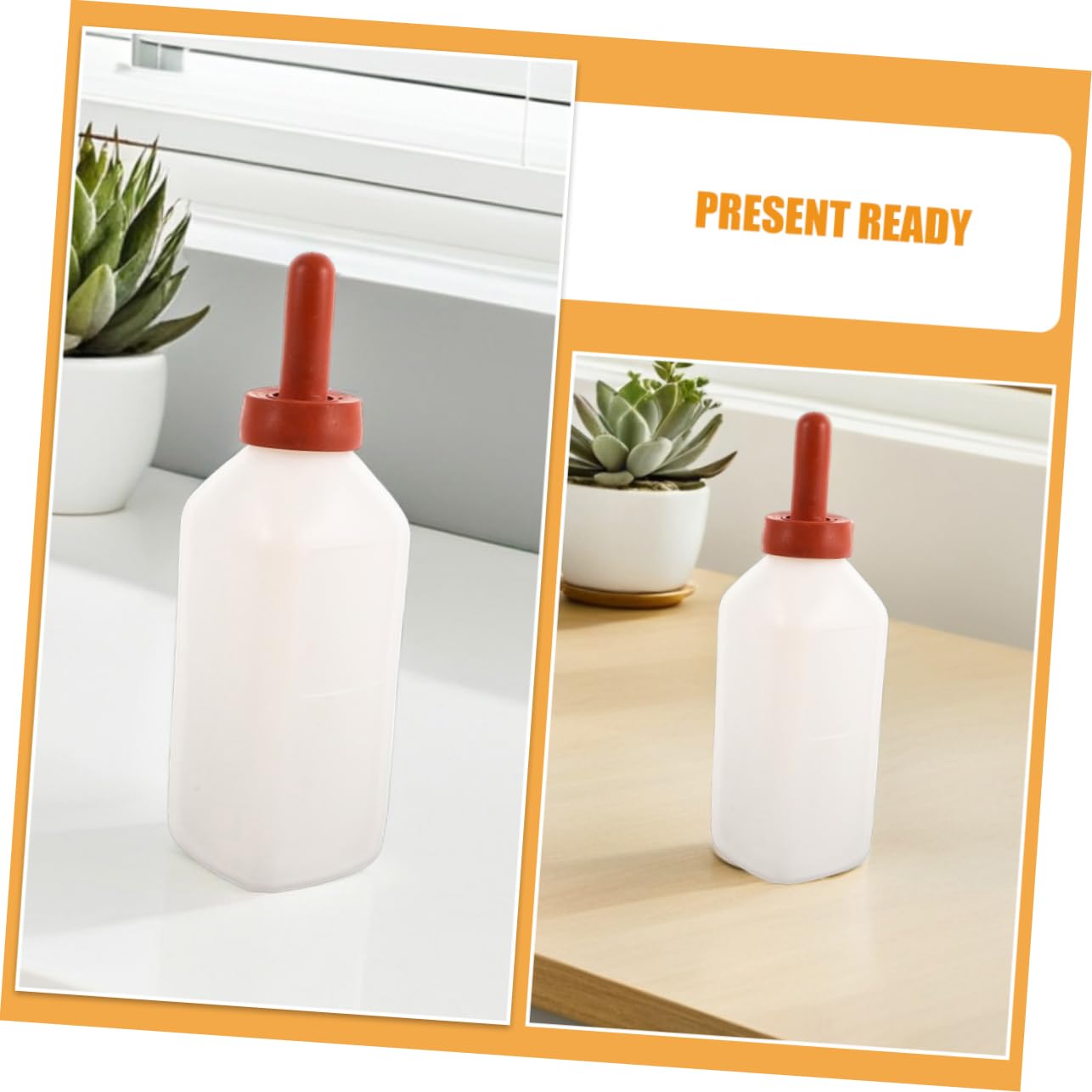 minkissy 2piezas Biberón Vertical Para Terneros Biberón Para Corderos De Comedero Para Animales Recipiente Para Leche Para Vacas Dispositivo De Alimentación Para Terneros