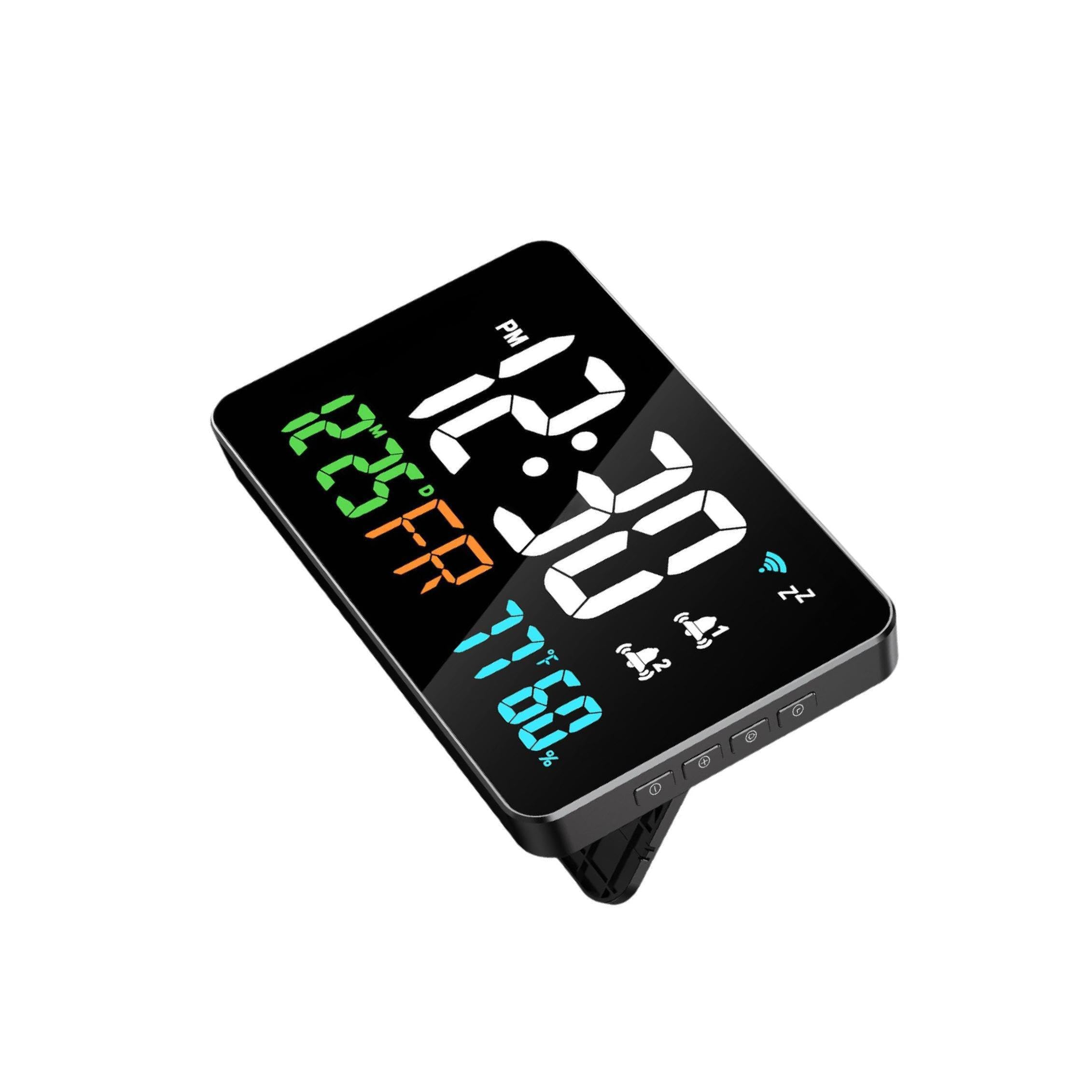 Horloge numérique moderne contre l'humidité pour chambre et bureau