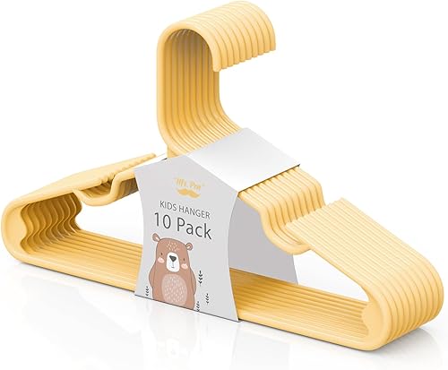 Miniatura 9 de Mr. Pen - Perchas de plástico para niños, paquete de 10, perchas moradas para bebés, perchas para ropa para niños, perchas para armario, perchas