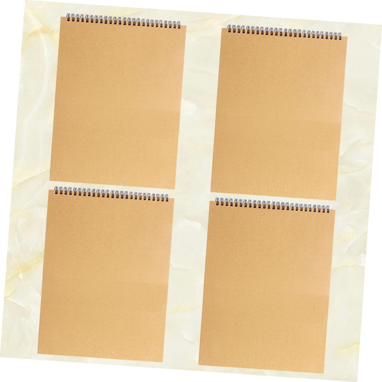 STOBOK Cahier de Croquis en Papier Kraft A4 16k, Lot de 4