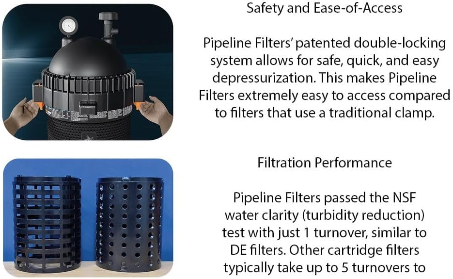 Comparison of filter core designs and safety features of AquaStar Pipeline Filter