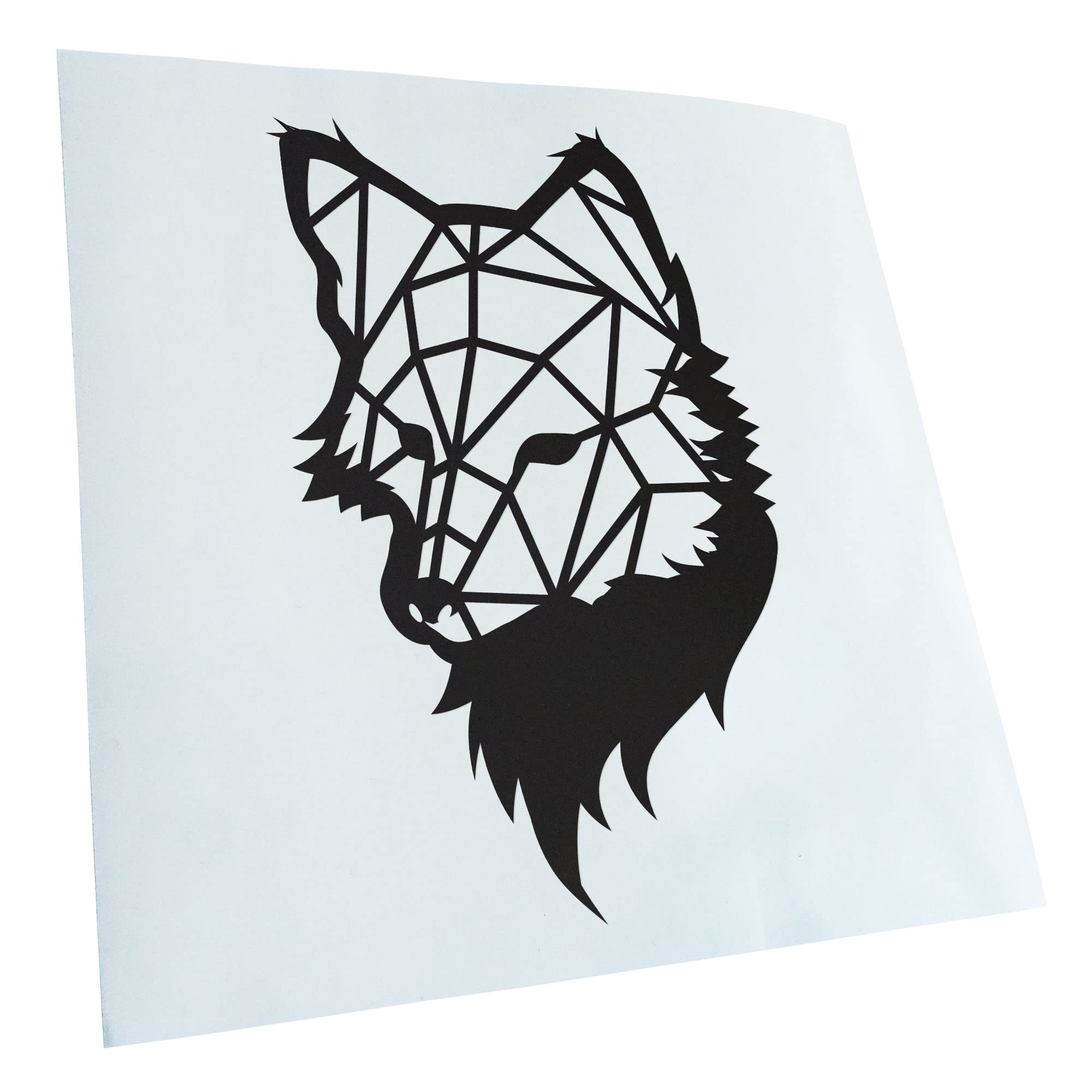 Kiwistar - Adesiva per Auto - Polygon Adesivo in - Nero - Scritte per