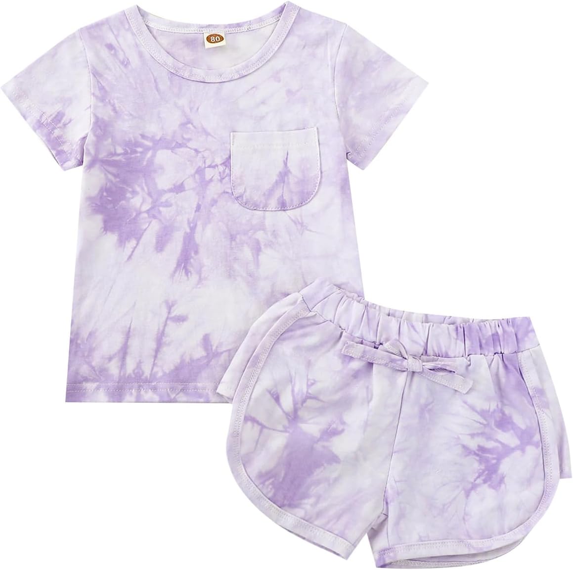 Toddler Baby Girl Summer Outfits Short Sleeve T-Shirt and Shorts 2Pcs Clothes Set for Girls