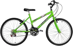 Bicicleta de Passeio Ultra Bikes Esporte Aro 24 Reforçada Freio V-Brake – 18 Marchas Verde Kw