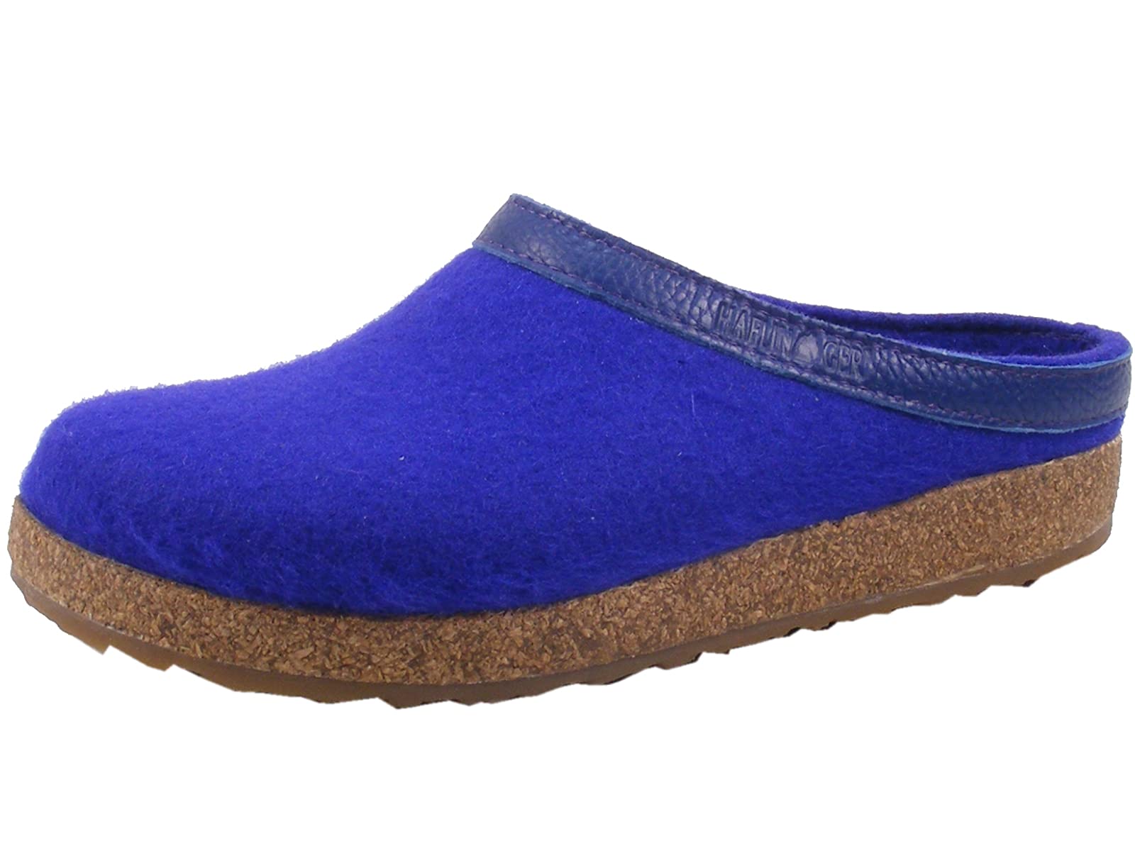 HAFLINGER Mens Wool Felt Open Back Slippers Violet Violet 19 9 5