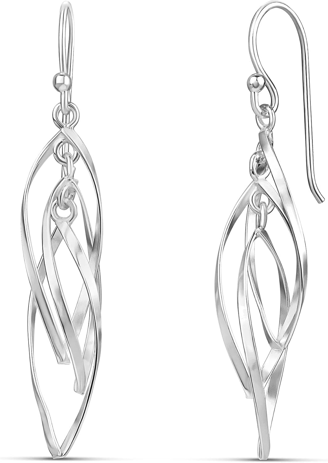 MILLA Teardrop Earrings – Designer Silver Statement Earrings or Gold Dangle Earrings for Women Trendy Upscale Dangly Earrings MILLA Teardrop Earrings – Designer Silver Statement Earrings or Gold Dangle Earrings for Women Trendy Upscale Dangly Earrings