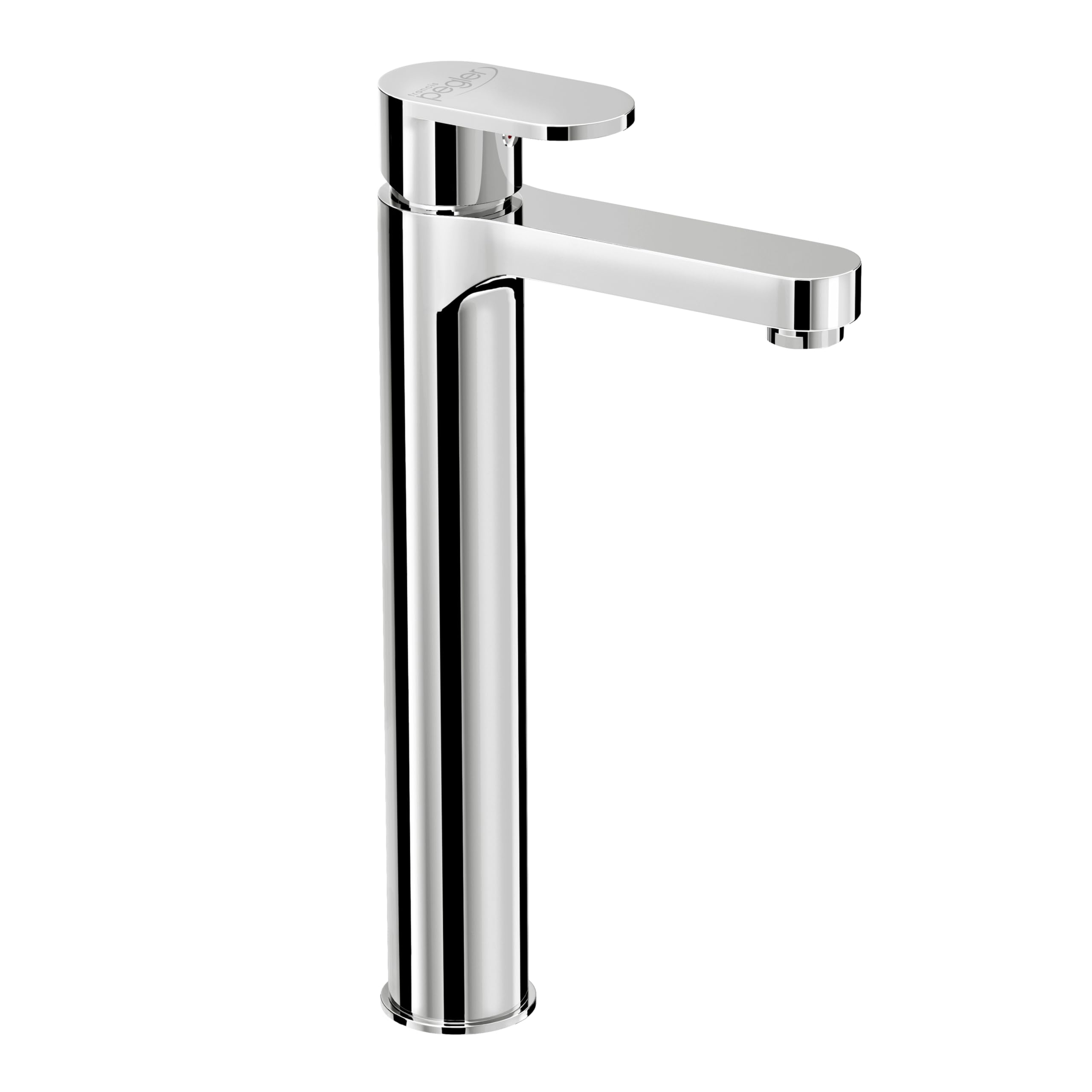 Osmore - Grifo monomando para lavabo alto cromado - Grifo de altura para encimera/lavabos con una sola palanca y fijaciones