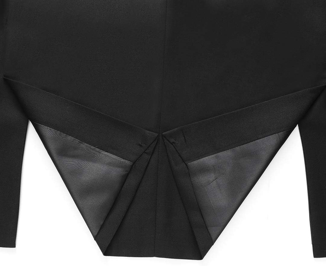 UNINUKOO Mens Suit Jacket Double Breasted Blazer Men Slim Fit Casual Prom Wedding Daily Tux Suit Coats Blazer - Image 5