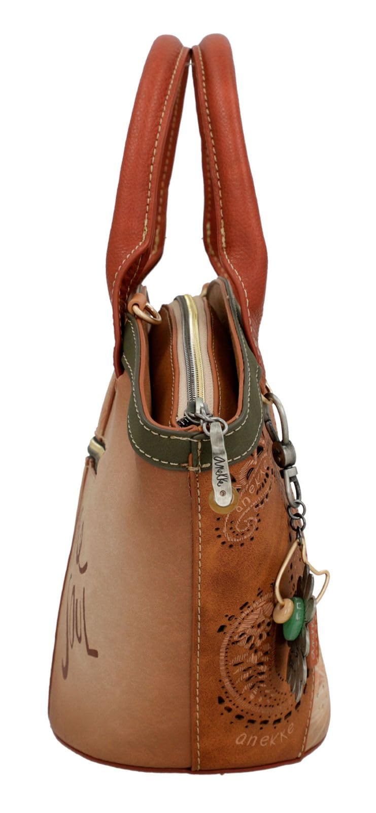 Anekke - Shopper Damen - Tasche aus Polyester mit 2 Griffen und Schulterriemen - Reißverschluss - Zubehör und Accessoires für Damen - Maße 41 x 19 x 13 cm