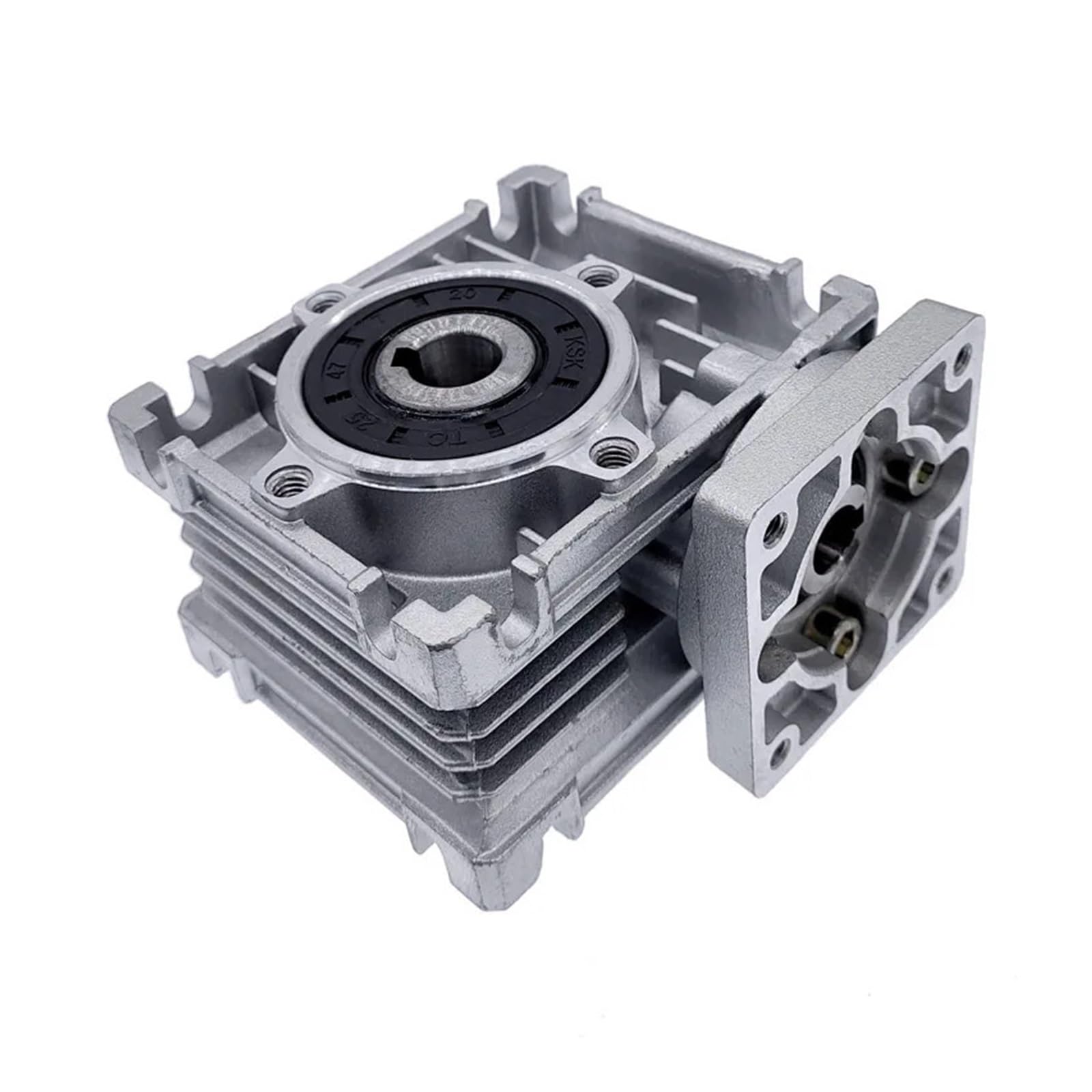 Reductor RV030 de tornillo sinfín, salida 14 mm, 5:1-80:1 | Para motor NEMA 23, reductor de sinfín con eje de salida de 14 mm(15 to 1)
