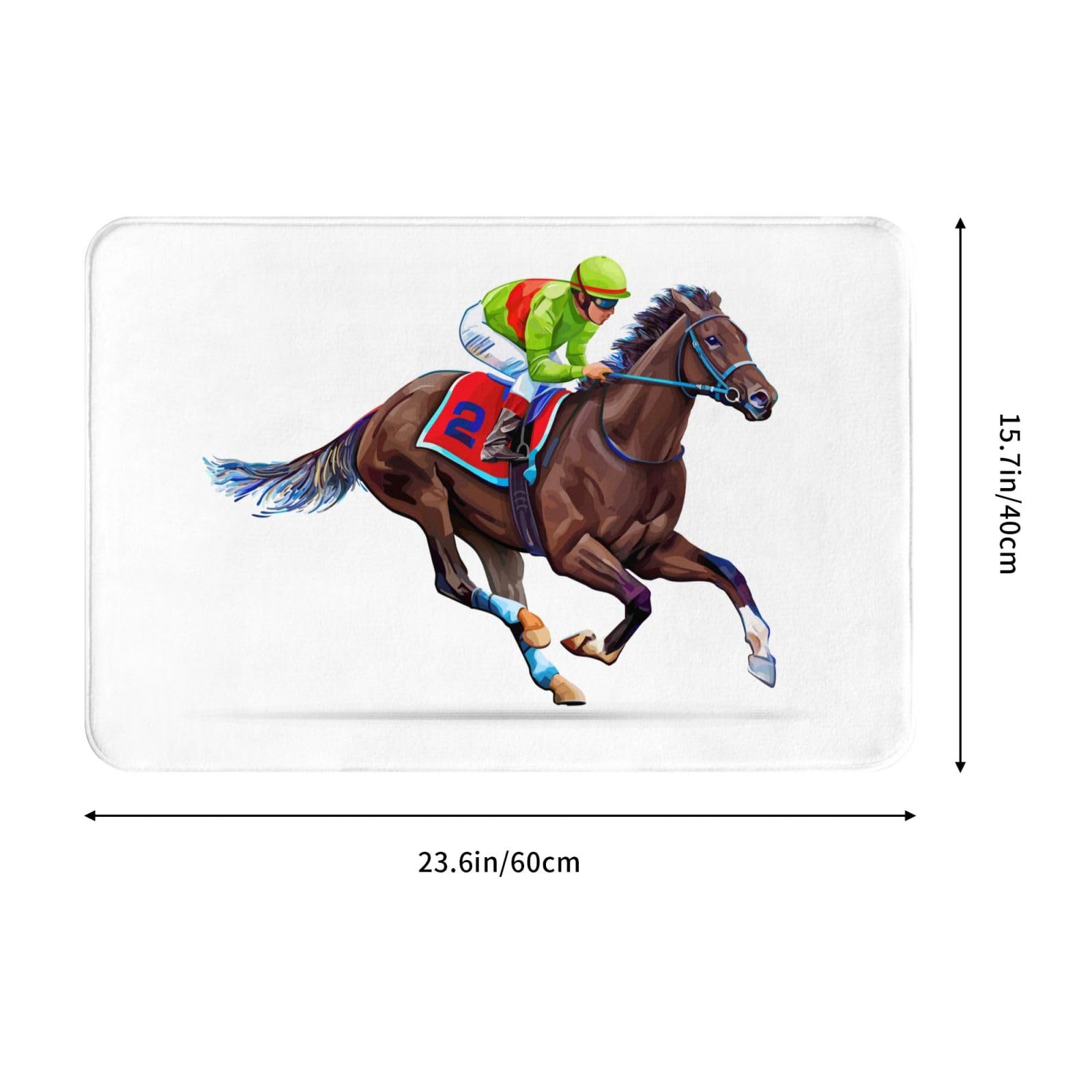 Amazon | 玄関マット うま 馬柄 馬術 競馬 アニメ 浴室マット 吸水 速