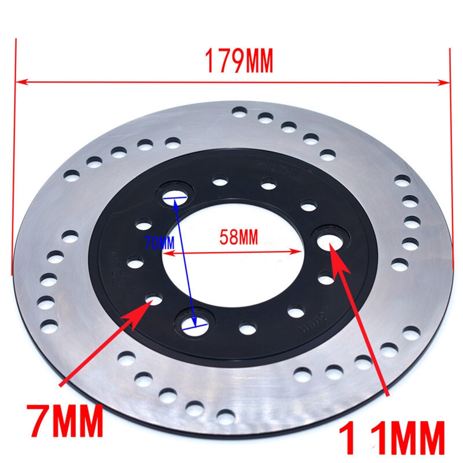 Per GY6 Scooter I Motociclo ATV Ciclomotore Go Kart 160 170 180 190mm Disco freno anteriore o posteriore Foro interno 58mm