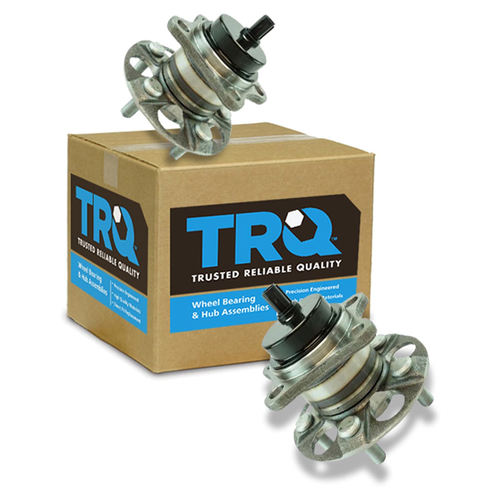 TRQ Rear Wheel Bearing &amp; Hub Assembly Set