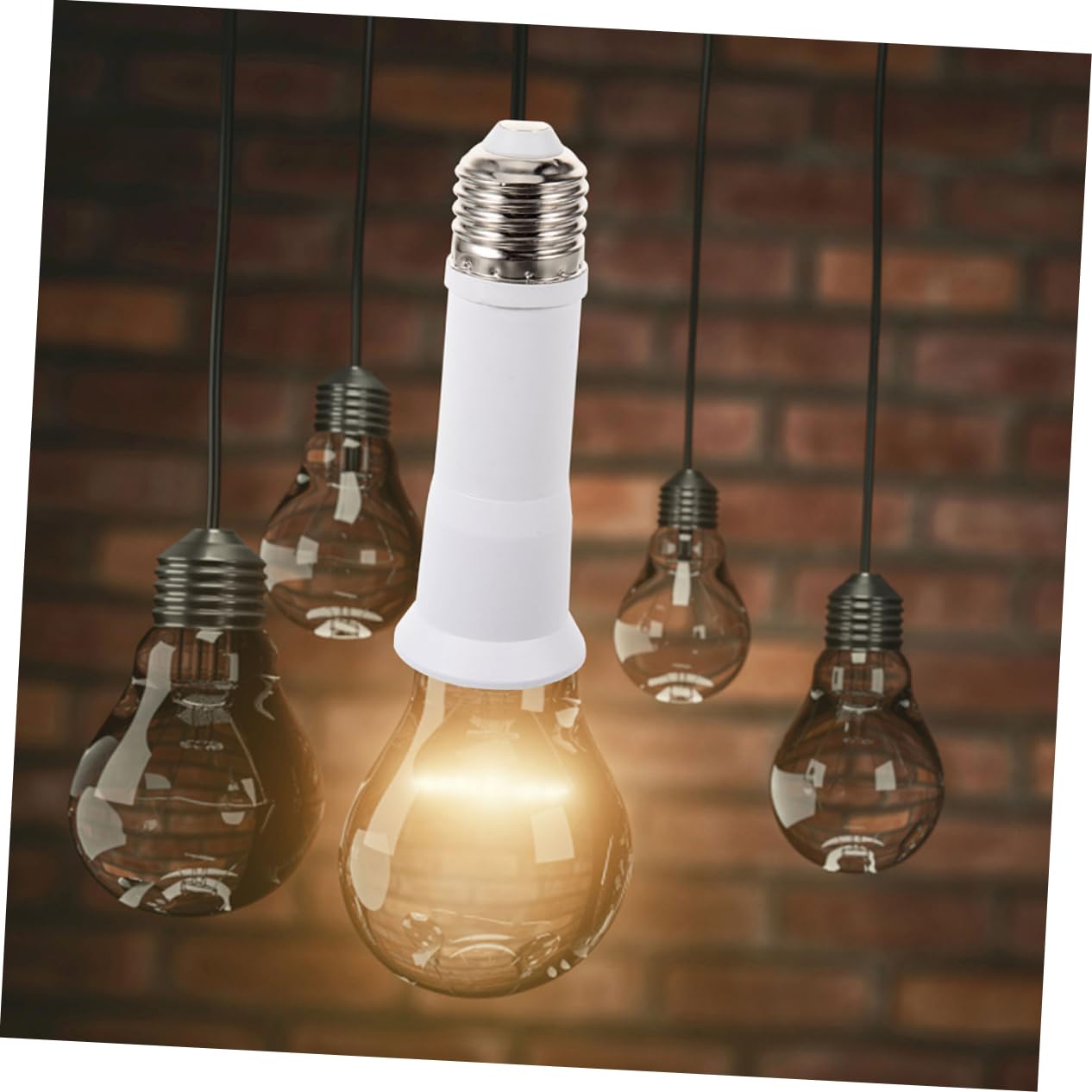 Amosfun 4 Set Di Portalampada Per Lampadina Portalampada Estensibile Adattatore Per 4 Pezzi*4