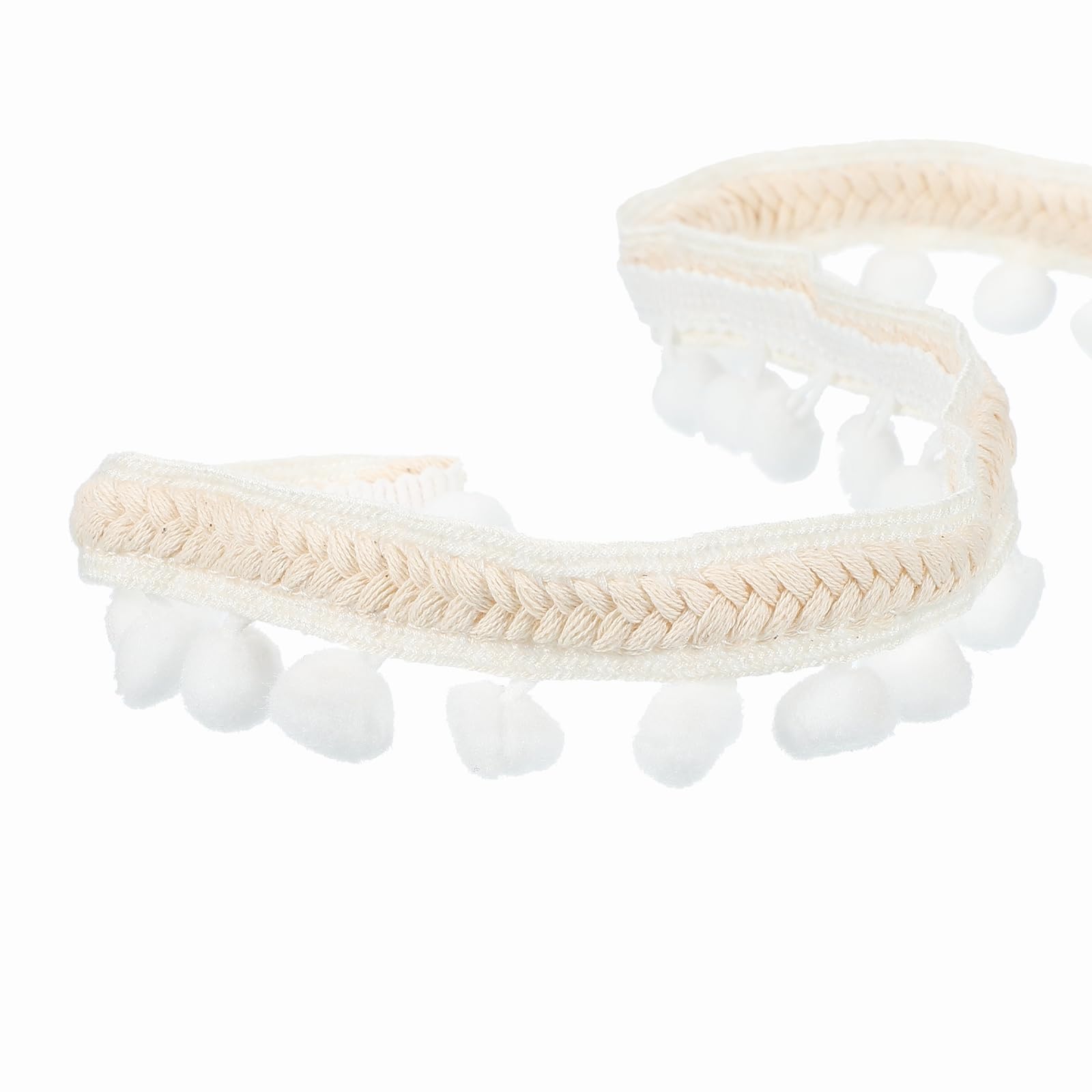 Ruban à pompons brodés pour customiser vos rideaux et coussins de salon