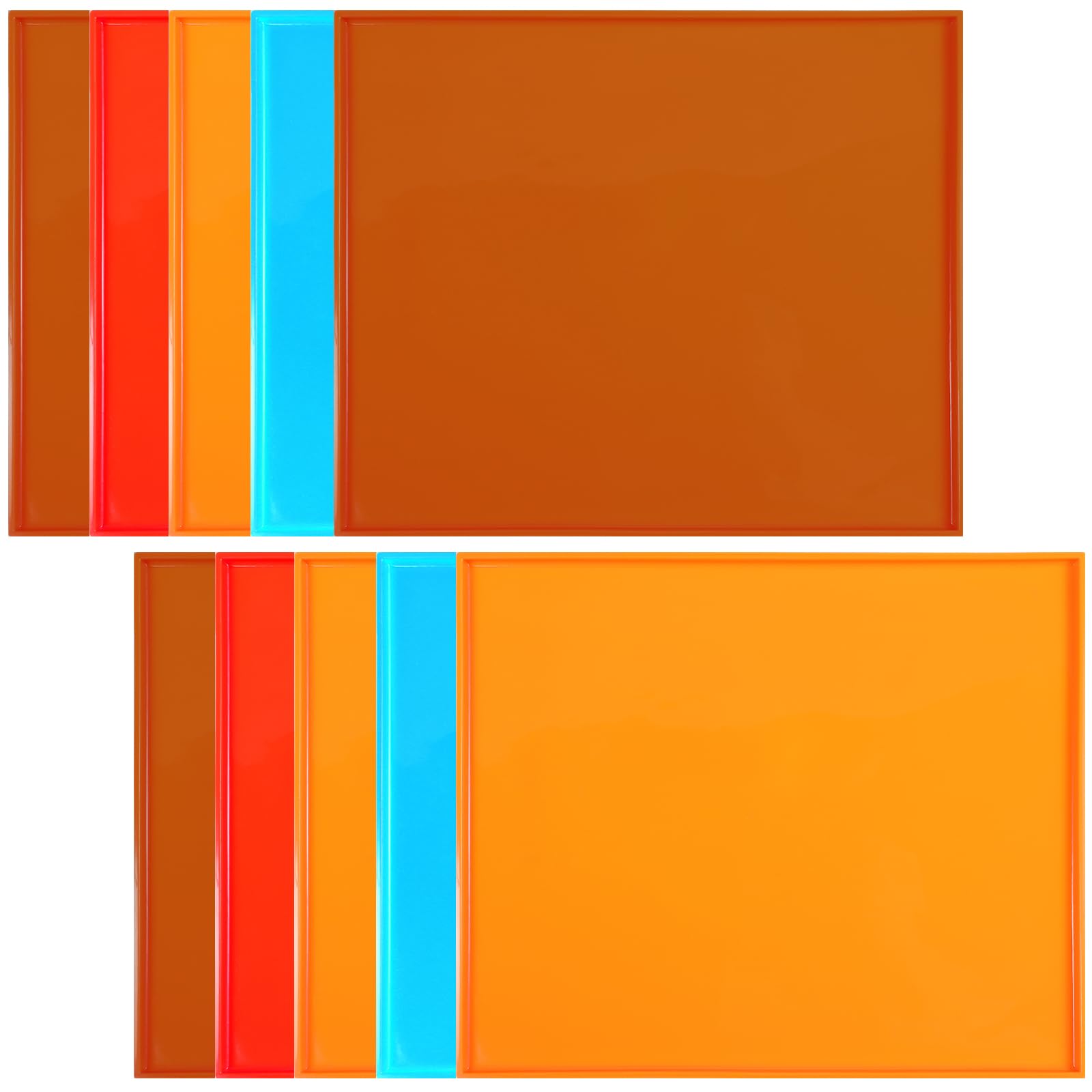Photo 1 of 10 PCS Silicone Dehydrator Sheets with Edge, 12 x 10 Inch Nonstick Dehydrator Trays Mats, Reusable for Fruit Leather, Jerky, Meat, Vegetables (4 Colors)