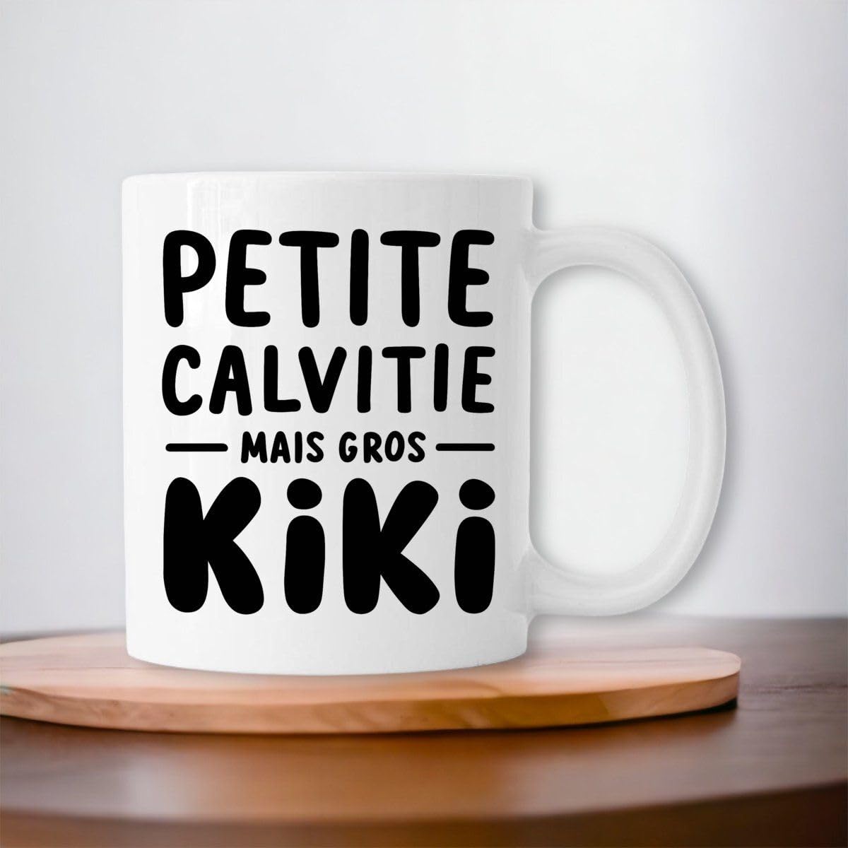 T Shirt "Petite Calvitie, Gros Kiki" - Pour Homme - Coton 100% Bio - Confectionné En France