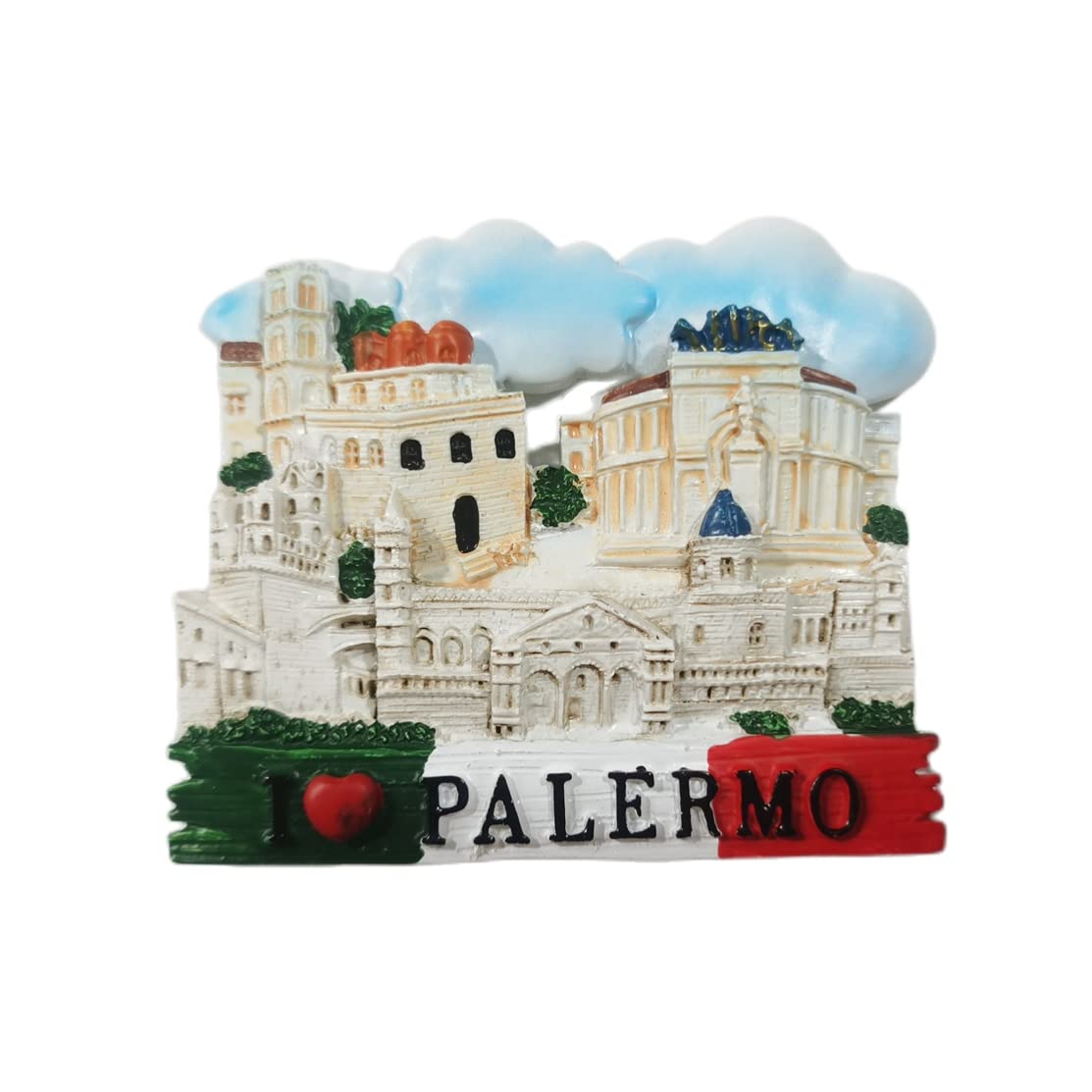 Napoli Italy 3D Tote Bag frigorifero magnete souvenir regalo, resina fatta a mano Napoli frigorifero magnete collezione decorazione casa e cucina