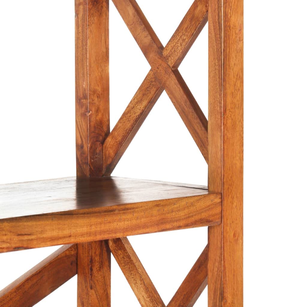 Générique Libreria 100 x 30 x 180 cm in legno massiccio acacia, finitura miele | 4 ripiani grandi, legno duro robusto, grani naturali unici, lucidatura accurata