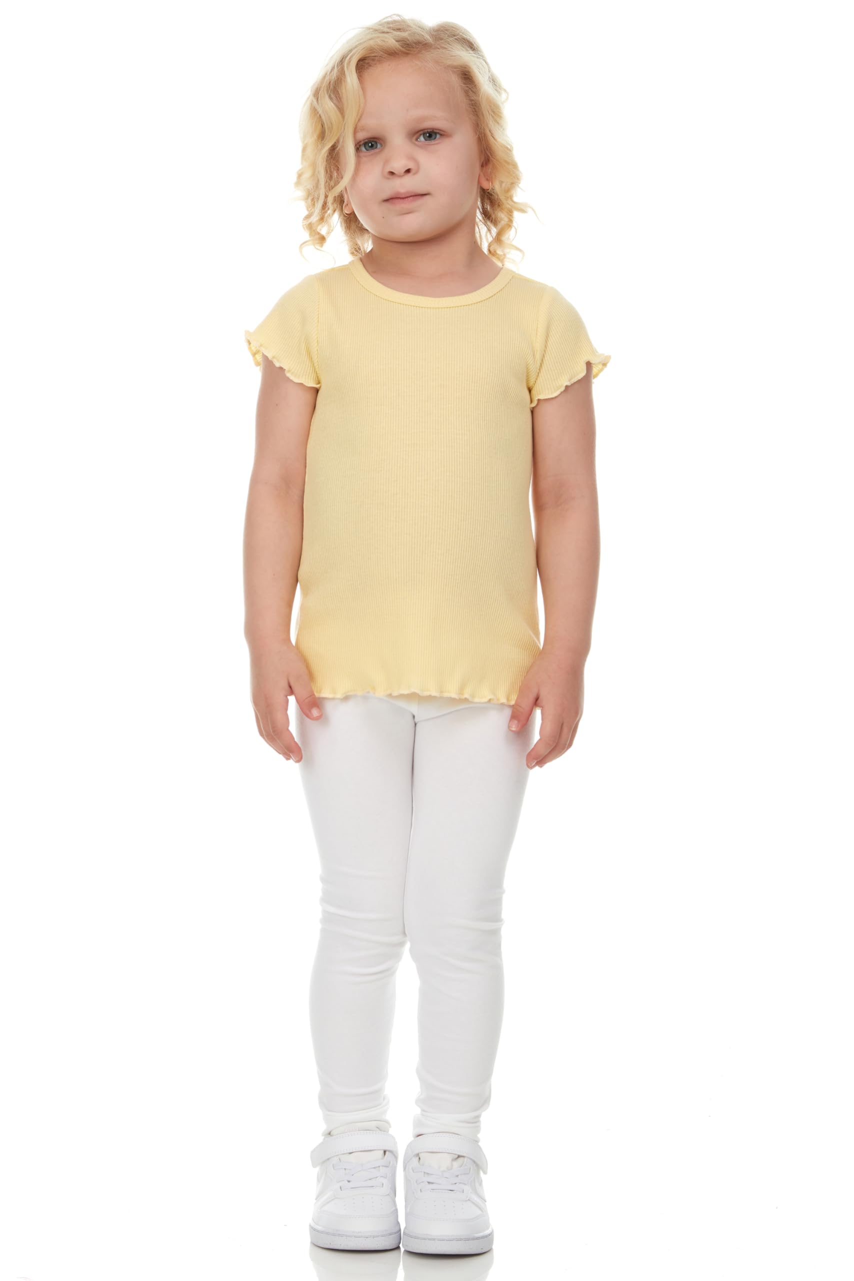 Cudlie 5-Pack Toddler/Baby Girl Short Sleeve Tops - Premium Quality Shirt Tops for Lightweight Comfort and Style.