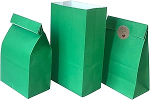 50pcs Green Lunch Party Favor Treat Paper Sandwich Bags