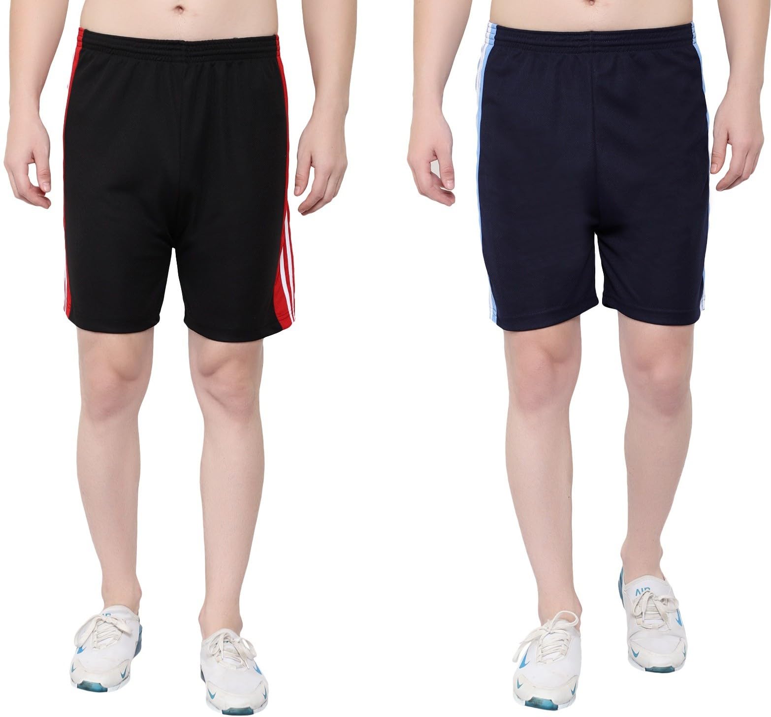 Solid Men Multicolor Regular Shorts S-JAL_725-Black-Navy-picture-56