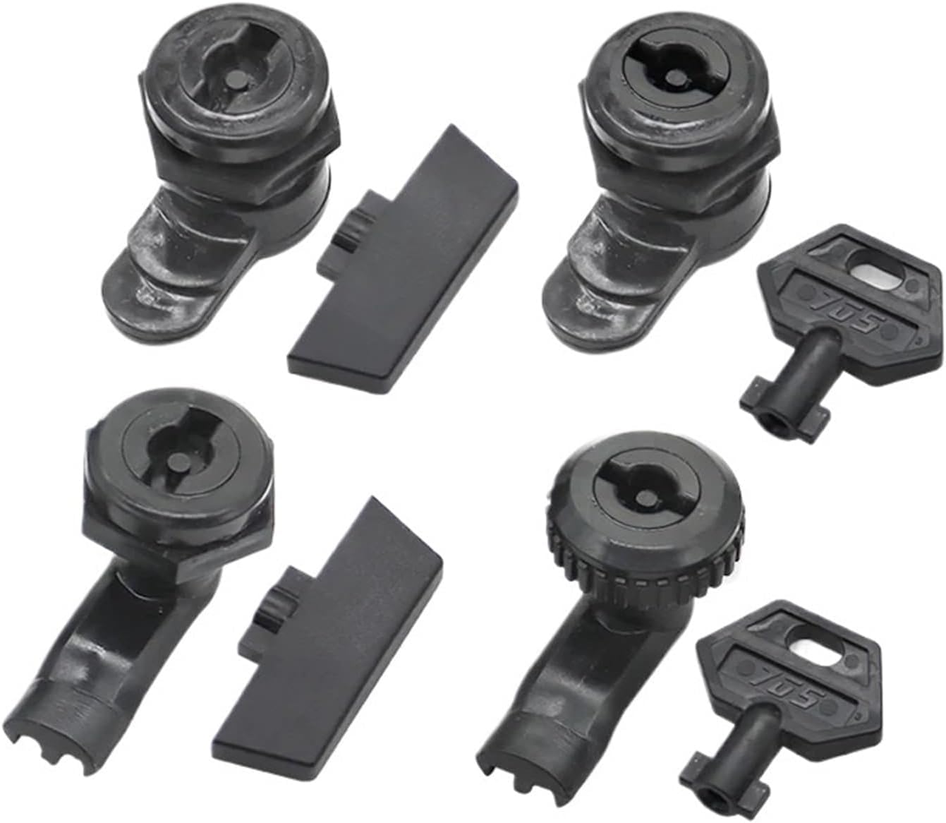 MS705 Cabinet Door Lock, Plastic Quarter Turn Latch for Distribution Box, Meter Box, Switch Cabinet and Control Cabinet, 1 Piece