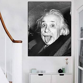 未額装　アインシュタイン　ポスター　apple Amazon.co.jp: 肖像画プリント黒ポスターアインシュタイン現代の