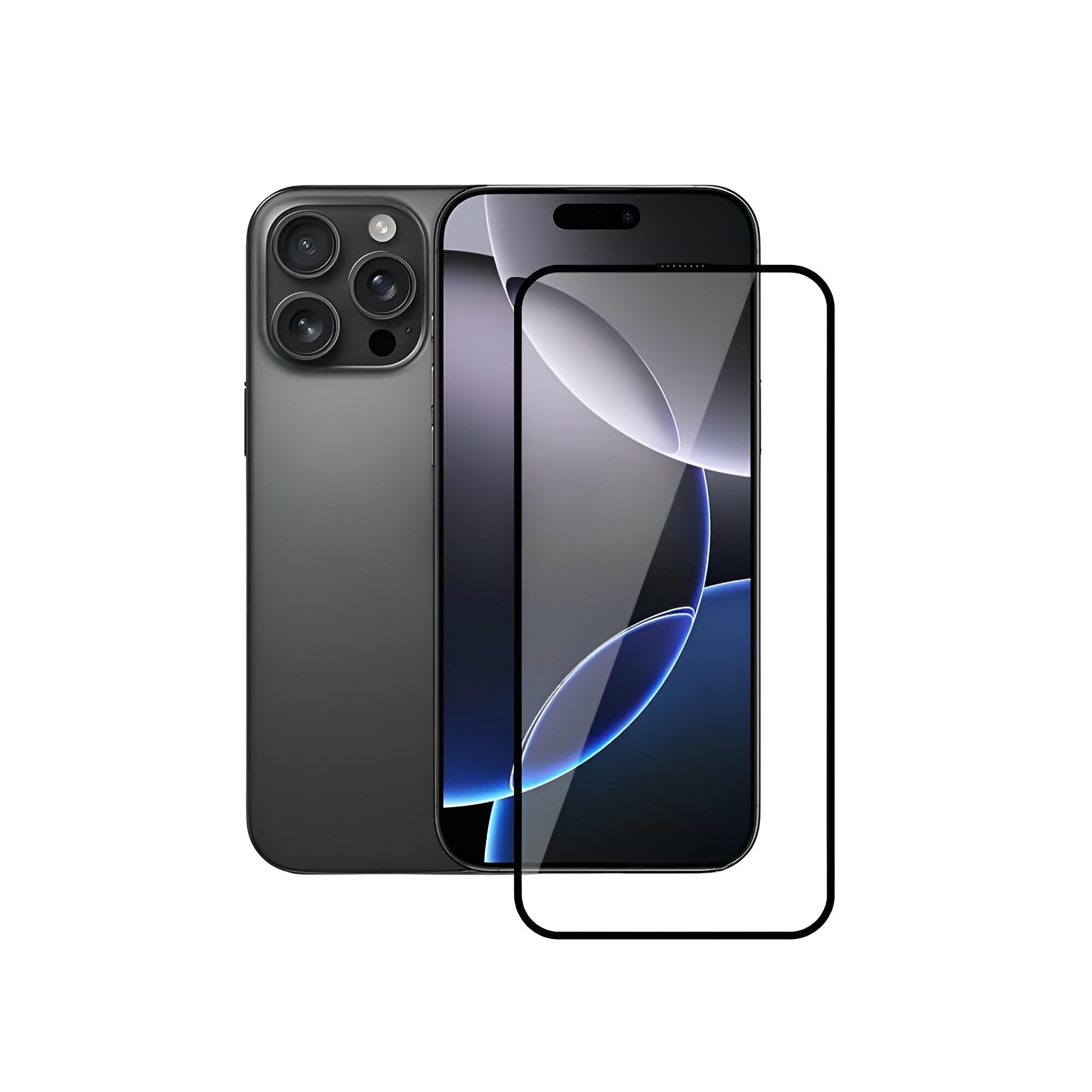 MoCoTech HD+ Edge-to-Edge Tempered Glass for iPhone 16 Pro Max 5G – Full Screen Protector Guard, 9H Hardness, Anti-Scratch, Bubble Free, Case Friendly, Ultra Clear with Easy Installation Kit