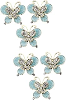 TEHAUX 6 Peças Joias De Strass Decoração Rosa Adesivos Rosa Acessórios De Capa De Telefone Decoração De Strass Para Capa De Telefone Adesivo De Capa De Telefone Decorar Clipe De Saída De