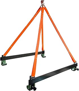 2800lbs Watercraft Lift Sling Polyester Lifting Straps for Personal PWC Jet Ski 43'' Watercraft Sling 39.37'' Steel Bracket Capacity Jet Ski