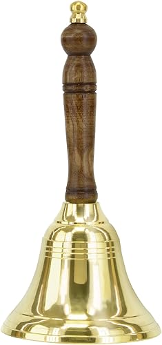 Campana de mano grande  Campana de mano súper ruidosa con mango de madera maciza de latón campana de mano muy ruidosa  Campana de mano grande disponible en Yaxa Costa Rica
