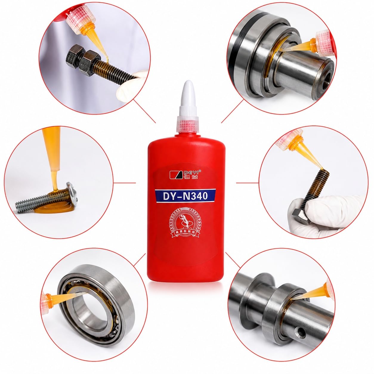 VIDOO DY-N340 Pegamento Retenedor Desmontable para Manguito Eje Rotor-1000g