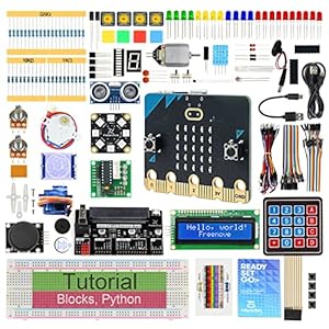Freenove Ultimate Starter Kit for BBC micro:bit (V2 Included), 316-Page Detailed Tutorial, 225 Items, 44 Projects…