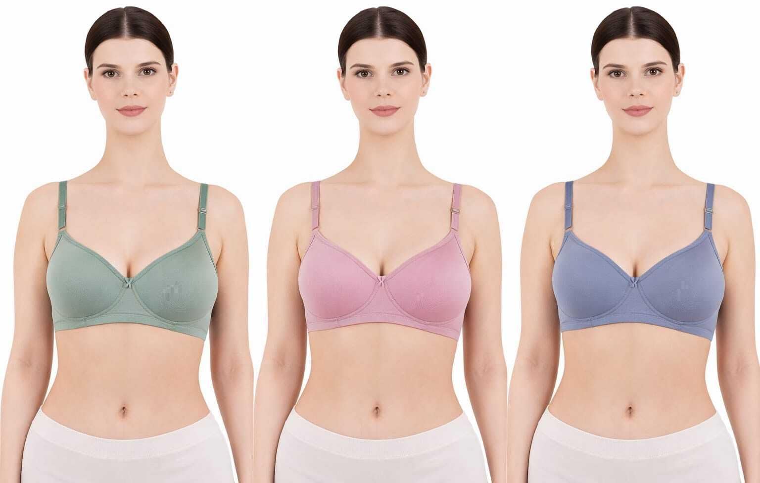 Padded Pushup Bra Pack of 3 Combo Breathable & Adjustable, Easy Comfort-image-45