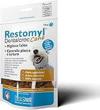 Restomyl Dentalcroc Nutritional Support Improves Breath Prevents Plaque and Tartar Formation of Dogs - 150g Bag