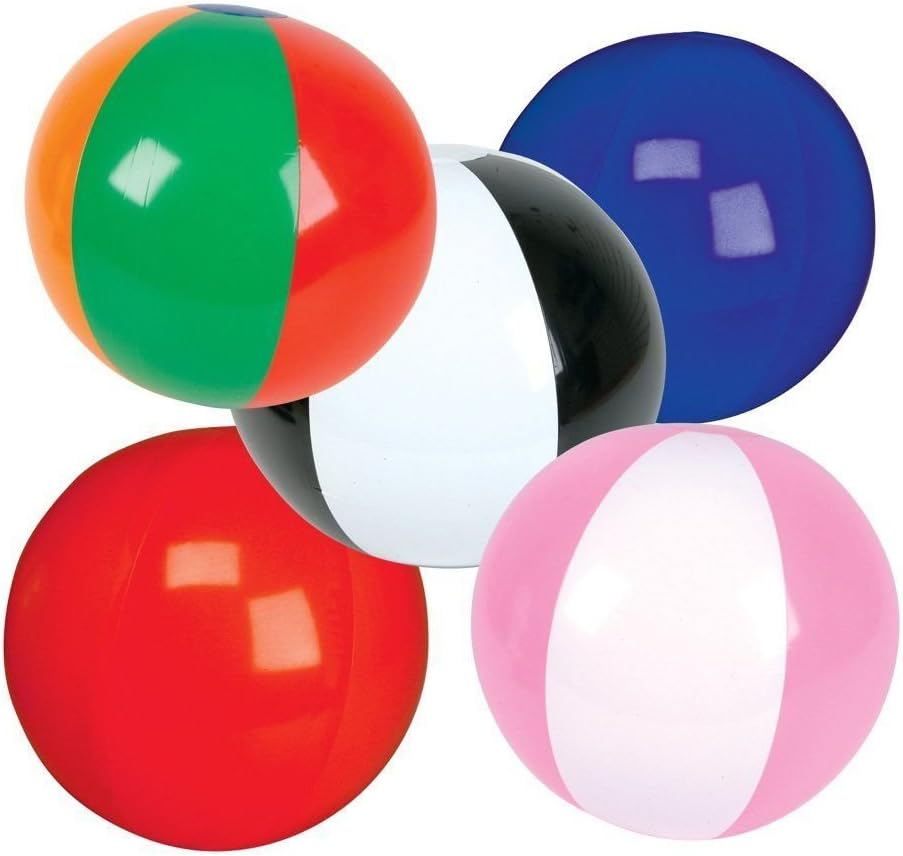 5`` Mini Inflatable Beach Balls 25 Count New ,G14E6GE4R