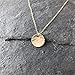Gold Filled Handmade Disc Necklace | Minimalist Necklace | Unique Best Friend Birthday Gift | Gold Filled Pendant Necklace | Gold Necklace | Everyday Jewelry