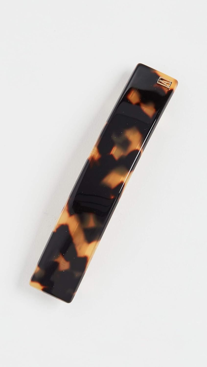 Alexandre de Paris Women's Thin Hair Clip, Tokyo Tortoise, Brown, One Size - Image 2