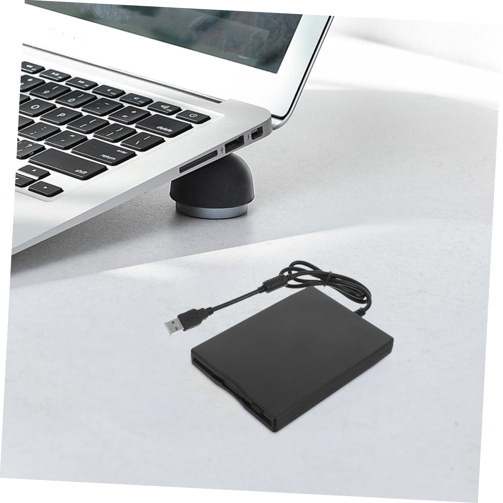SHINEOFI Lettore Floppy Disk Esterno USB Portatile 3,5 Pollici Compatibile con Più Sistemi Operativi con Funzione Plug And Play in Materiale Abs per PC Laptop Desktop