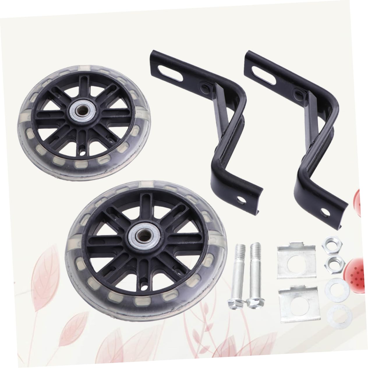 Ruedas De Ciclismo De Entrenamiento Silenciosas con Soporte Rueda Auxiliar Intermitente Accesorios para Niños Ruedas De Entrenamiento para Bicicleta Rueda Auxiliar De