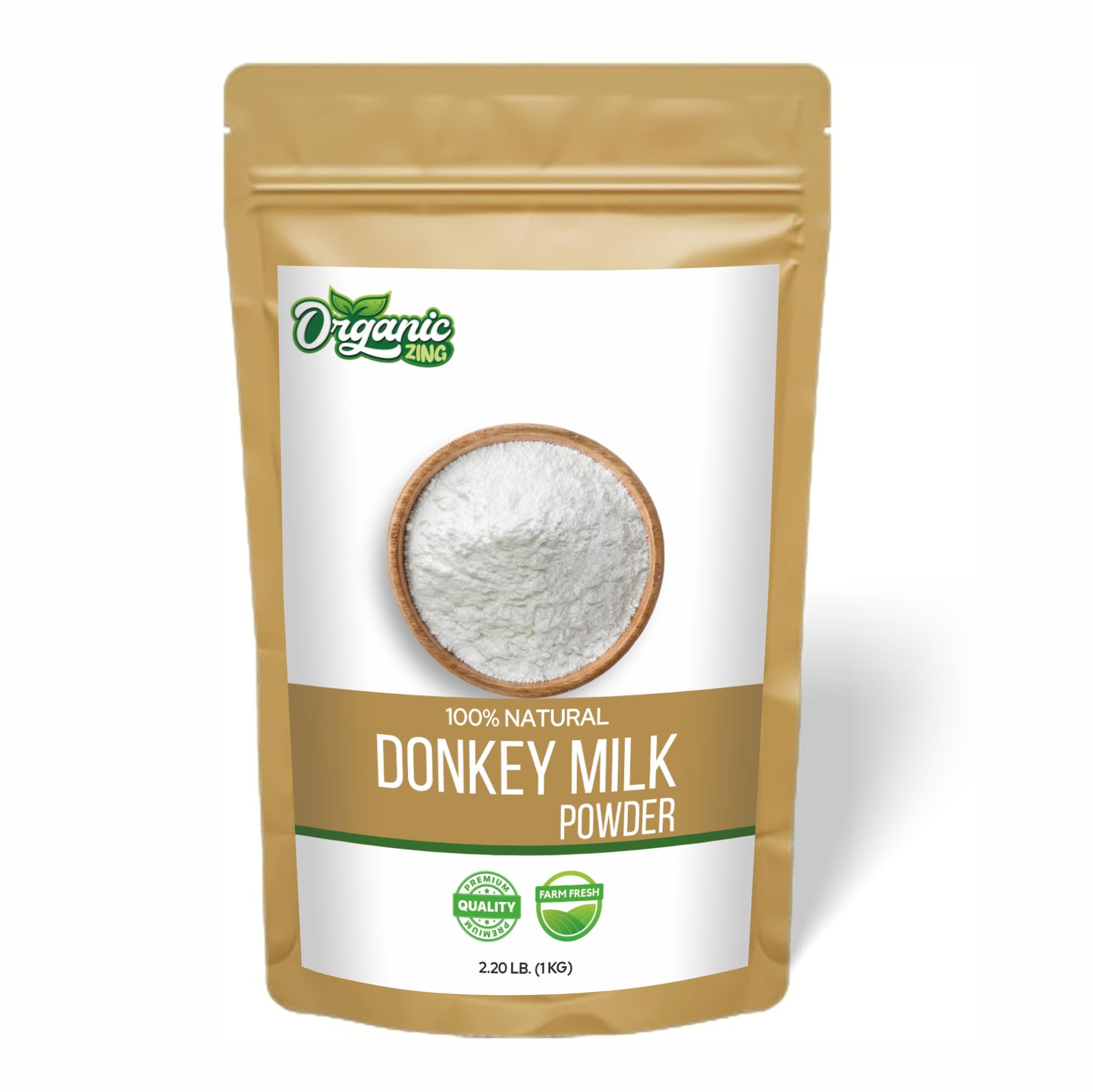 Organic Zing Donkey Milk Powder – 1000g / 35oz | Pure & Natural Food Grade | Nutrient-Rich Source of Protein, Calcium & Vitamins | For Beverages, Smoothies, Skincare & DIY Formulations-image-11