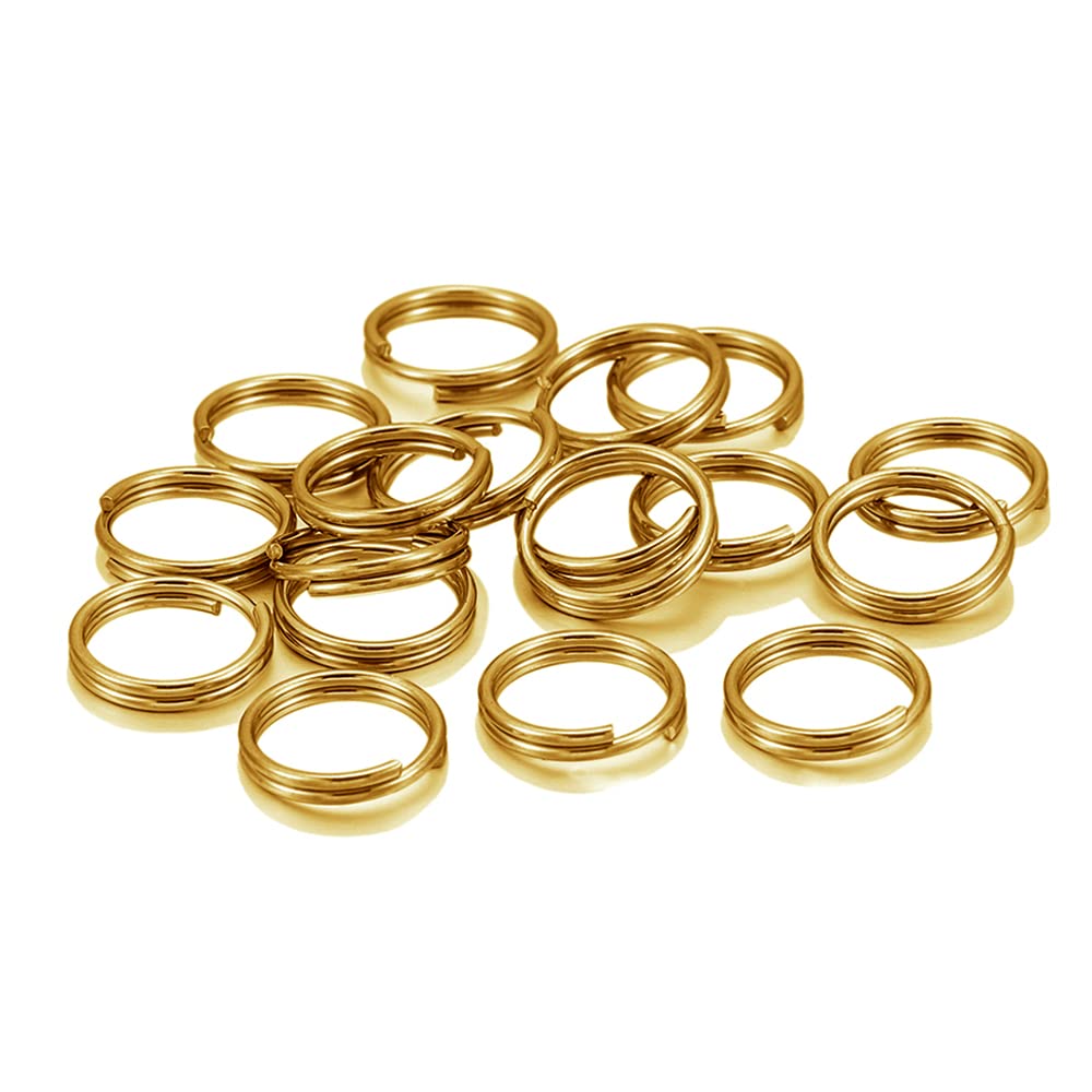 Lot De 10 Anneaux Doubles Ouverts En Acier Inoxydable 15mm - Porte-clefs, DIY